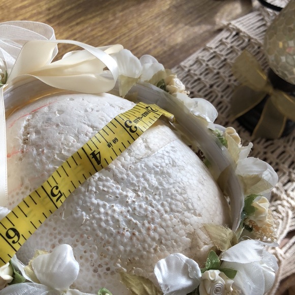 Ivory/Cream dainty Flower Girl head crown. One size fits all. - Picture 9 of 12